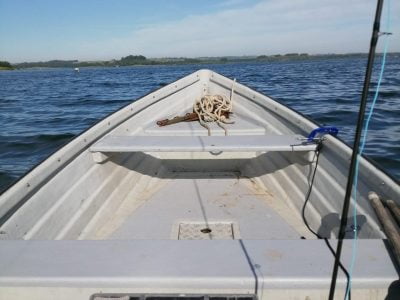 Rutland water boat fishing one man in a boat