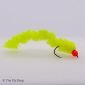Yellow Orange Hot Head Eggstacy Worm is a fantastic bung fly. The egg fly itself is a deadly fly but using the material as a tail creates amazing movement, even when fished static that rainbow trout find irresistible.