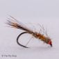 This version of a gold ribbed hare's ear with the added hot spots of jungle cock cheeks and a bright red head makes this a real versatile, suggestive, imitative pattern which works great for stocked and resident rainbow trout.