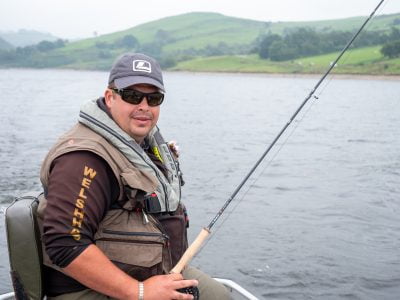 Head ranger Gazza Dixon at Llyn Clywedog