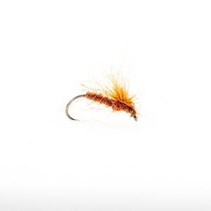 The Barbless Cripple Midge Fiery Brown is perfect for surface sipping trout. It's not as common as the shipmans buzzer or bobs bits but has been a very successful fly over the last few seasons especially when trout are proving tricky. Great for targeting fish feeding on adult or emerging chironomids (Buzzers) that have become trapped in the surface film. Best fished static on a floating line as a single or team of flies. Extremely successful for all kinds of trout on small and large still Waters.Particular successful at the following Waters; Draycote Water, Rutland Water, Grafham Water and Llyn Brenig.