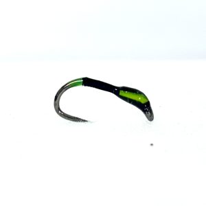 Barbless Deadly Black UV Green Butt Buzzer