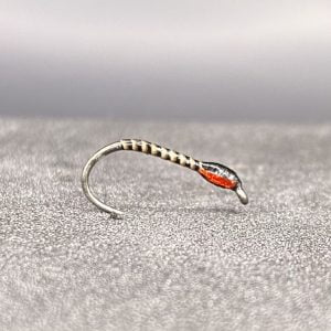 Barbless Red Holographic Cheek Quill Buzzer