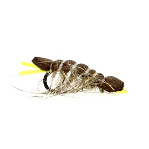 Barbless Tan Yellow Leg Foam Shrimp