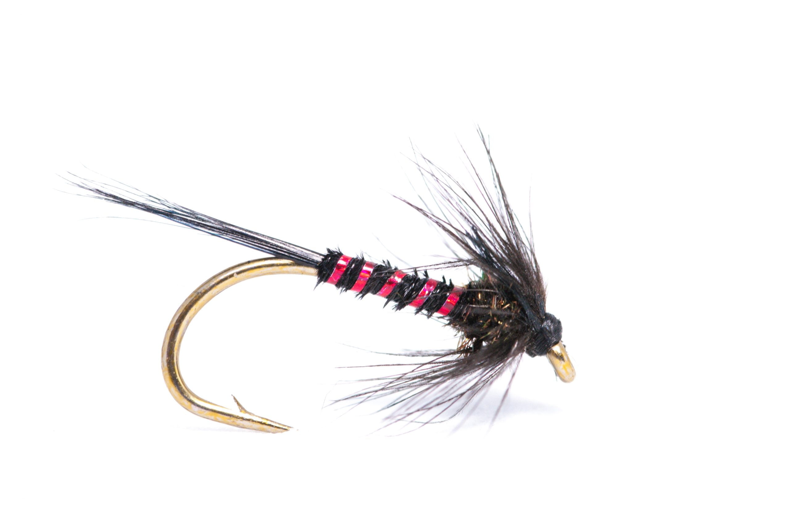 Trout Fly Fishing Claret Traffic Light Buzzer Size 12 