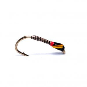 black Rutland quill buzzer with red glow bright collar scaled