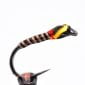 barbless red holographic black quill buzzer scaled